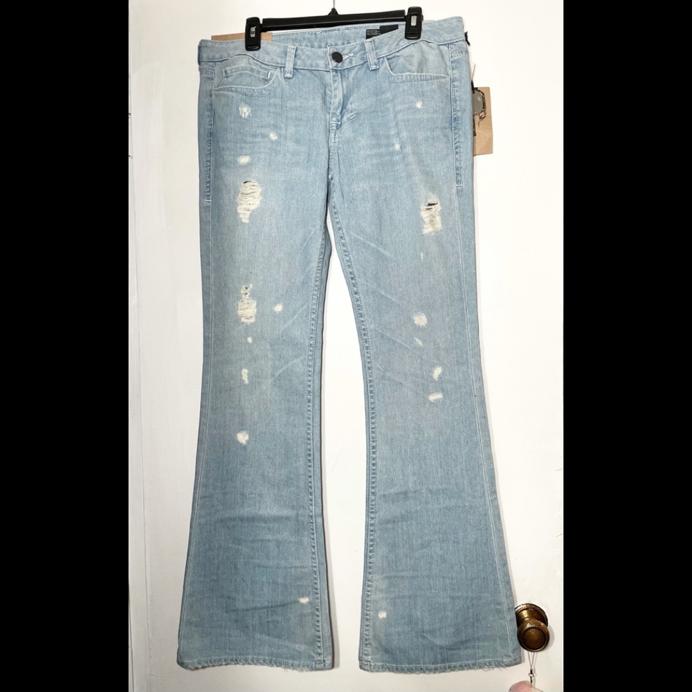 WilliamRast Distressed Flap Belle Flared Jeans 31